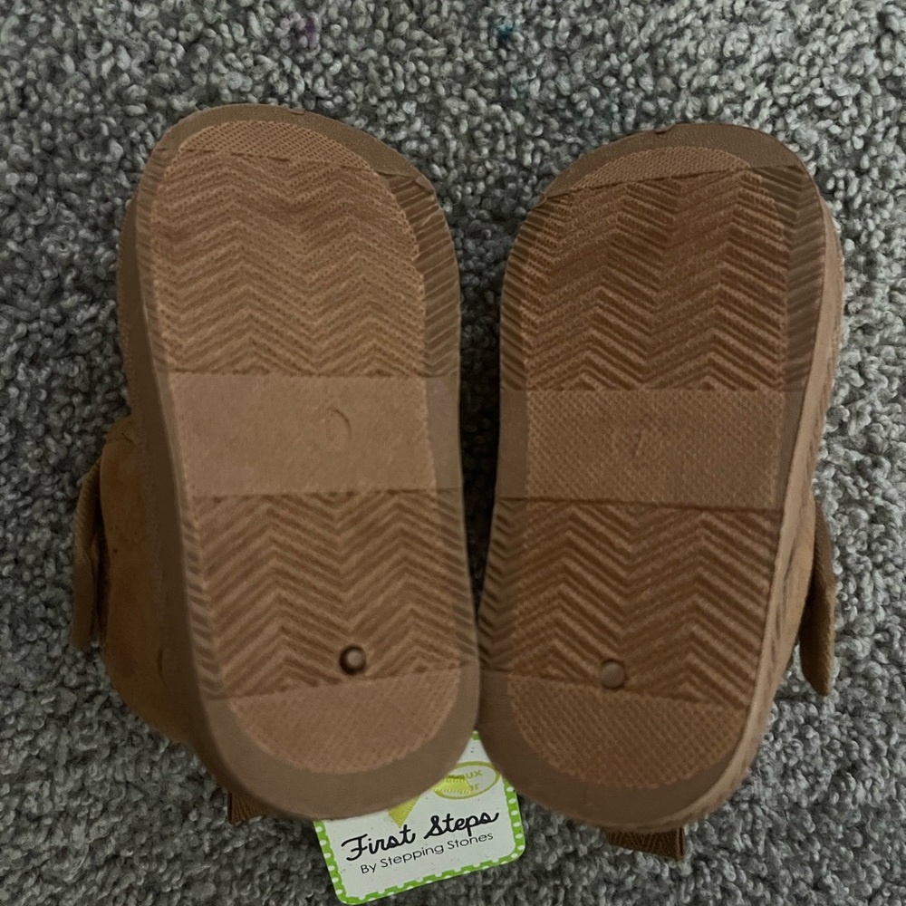 First steps baby slip on strap moccasins size 7 - Picture 5 of 5